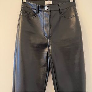 COPY - Aritzia Melina black leather pants size 0 regular length excellent condi…